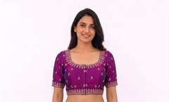 EMBROIDERED BLOUSE WITH SLEEVES