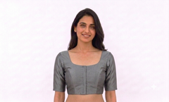 PLAIN BLOUSE