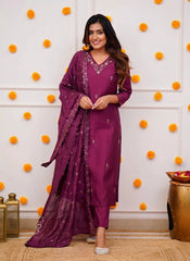 Salwar Suit - Chanderi