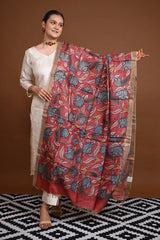 Pen Kalamkari Stole/Dupatta
