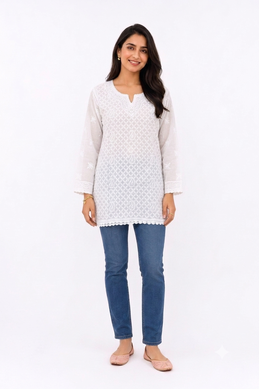 SOFT COTTON LUCKNOWI TUNIC