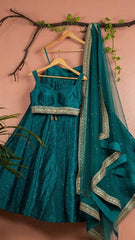 Teal Green Lahenga