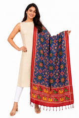 BLUE NAVARATNA JK PATOLA DUPATTA
