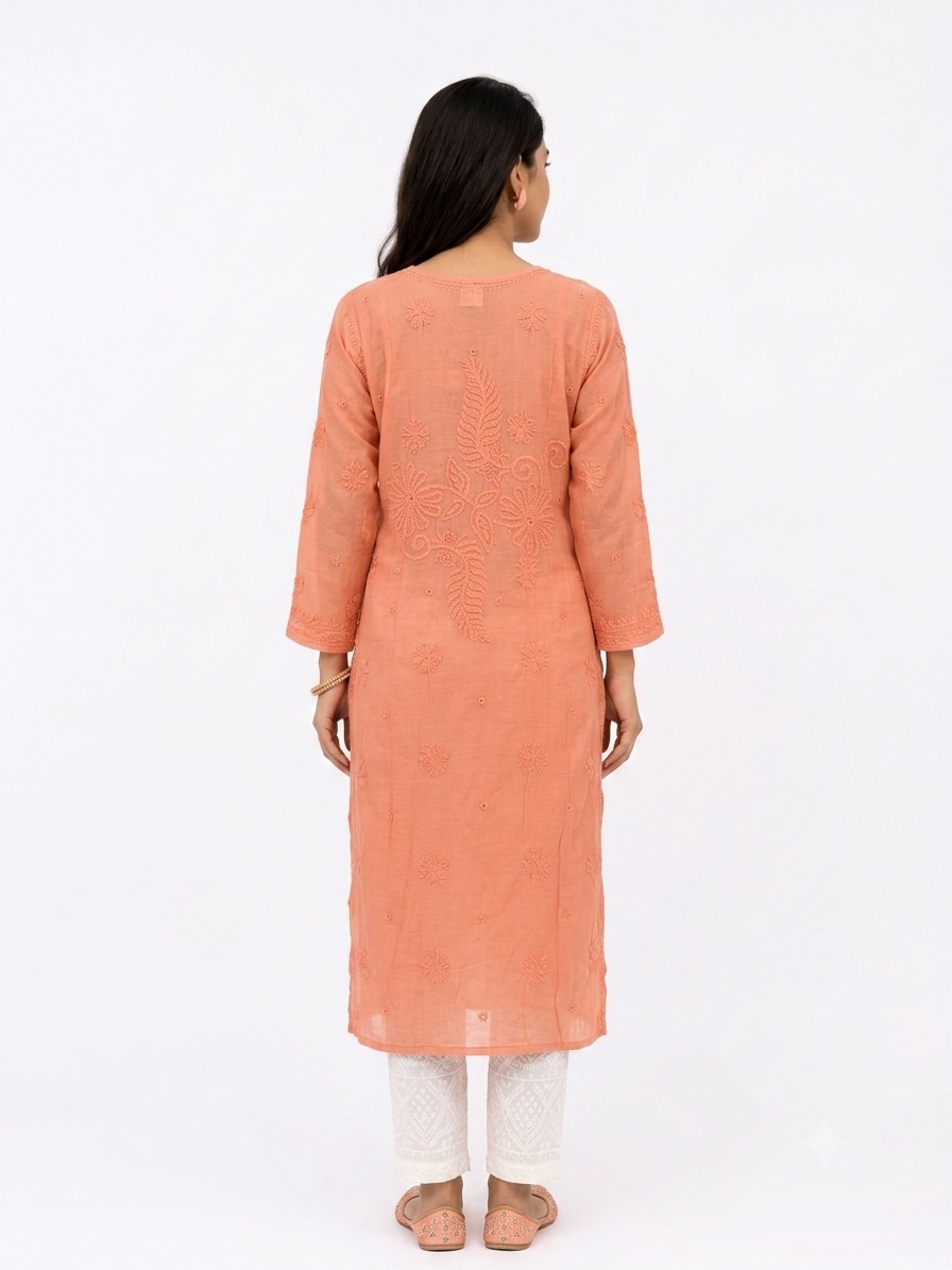 PURE SILK WITH PATCH WORK KURTA
