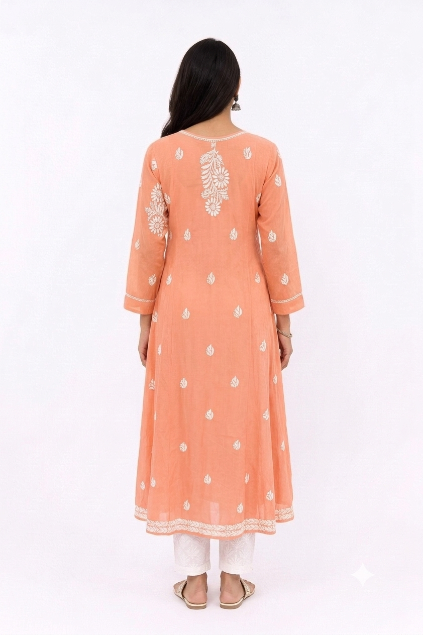 LUCKNOWI LONG KURTA /GOWN