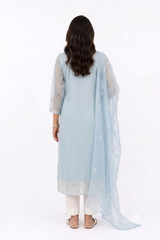 PURE ORGANZA KURTA 2 PIECE SET WITH INNER AND DUPATTA