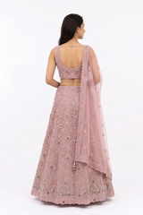 PINK BRIDAL LEHENGA SET