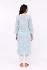 SKY BLUE GEORGETTE KURTA