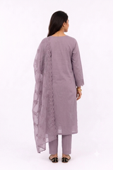 UNSTITCHED 3 PC COTTON SET