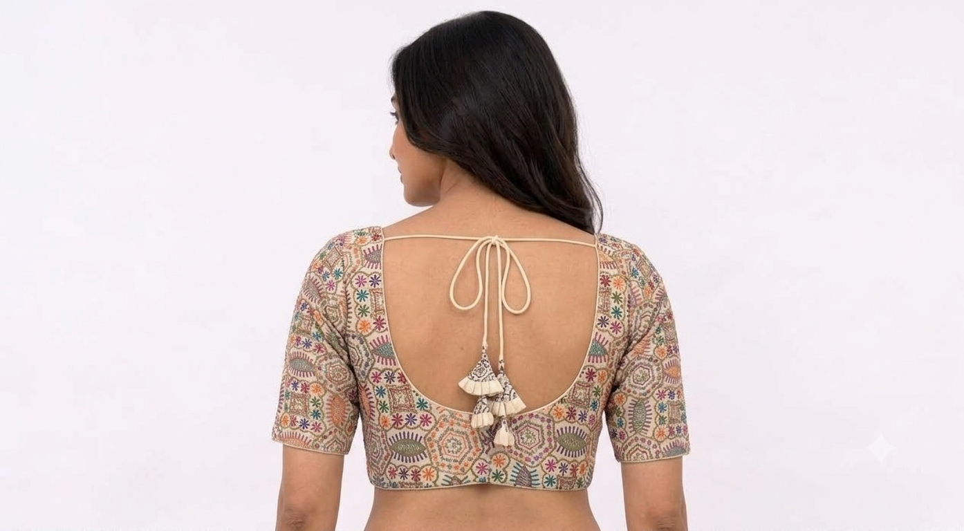 COLOURFUL BLOUSE WITH SLEEVES