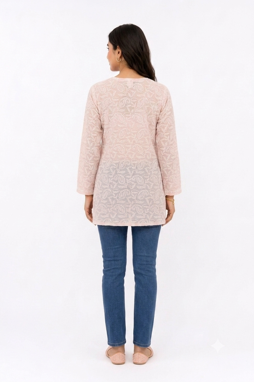 POWDER PINK SHORT TUNIC
