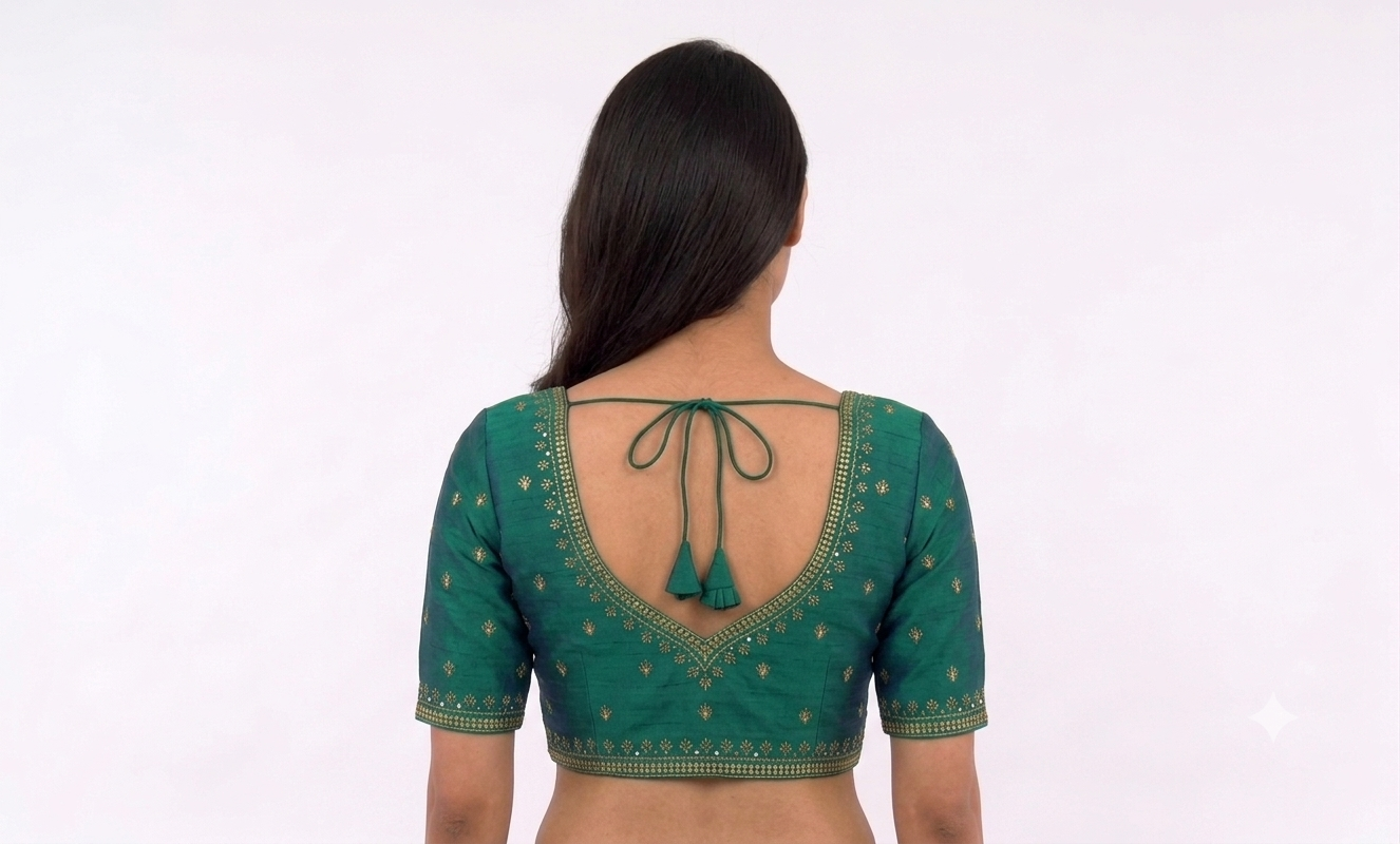DESIGNER BLOUSE WITH SLEEVES
