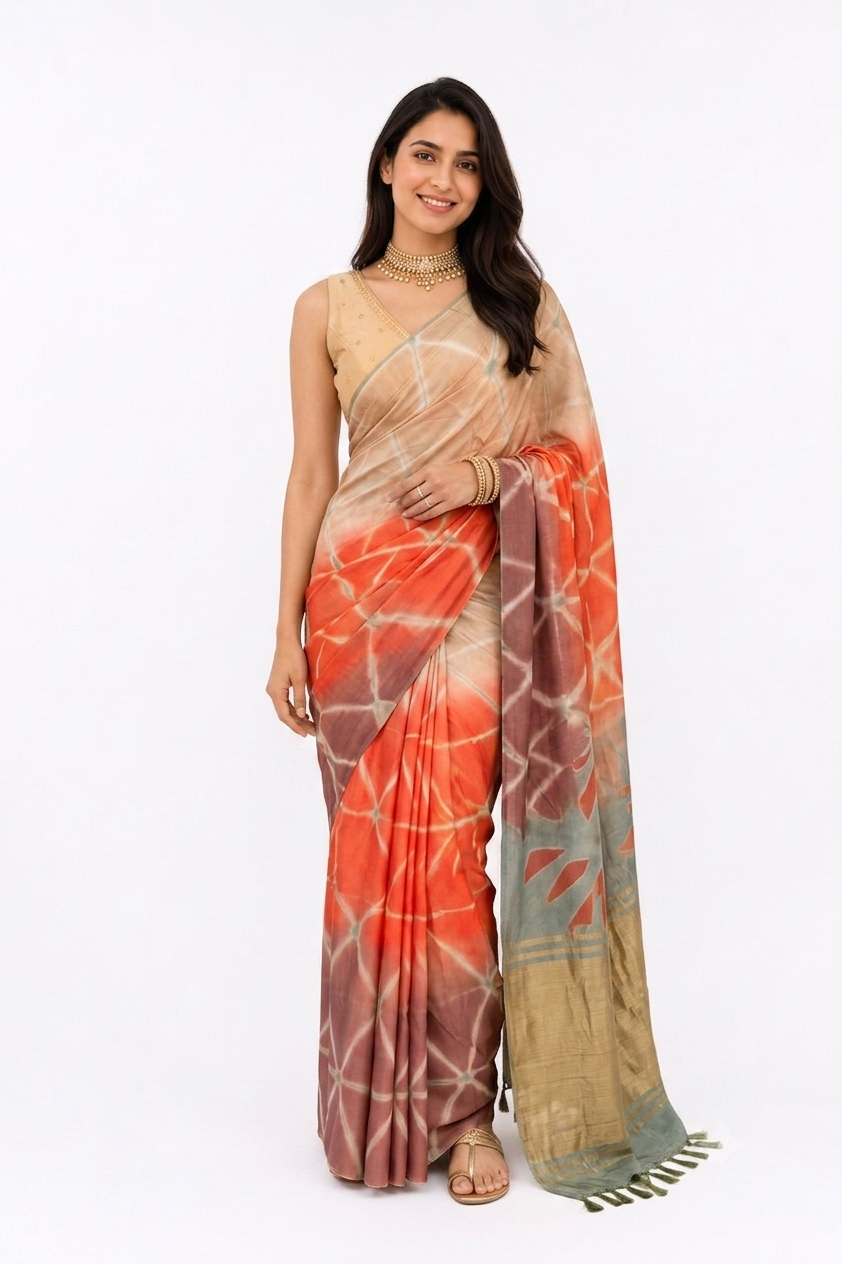 CLAMPS MODAL SILK SAREE