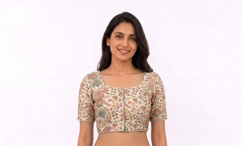 CREAM EMBROIDERED BLOUSE