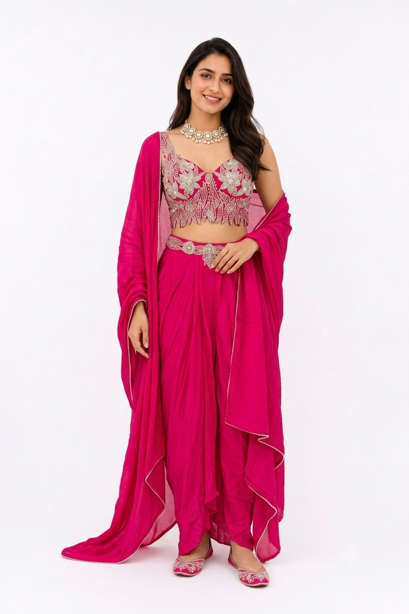 3 PIECE SET PINK MAYURI
