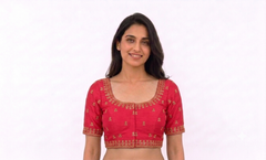 EMBROIDERED BLOUSE WITH SLEEVES