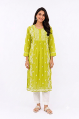 LUCKNOWI LONG KURTA /GOWN