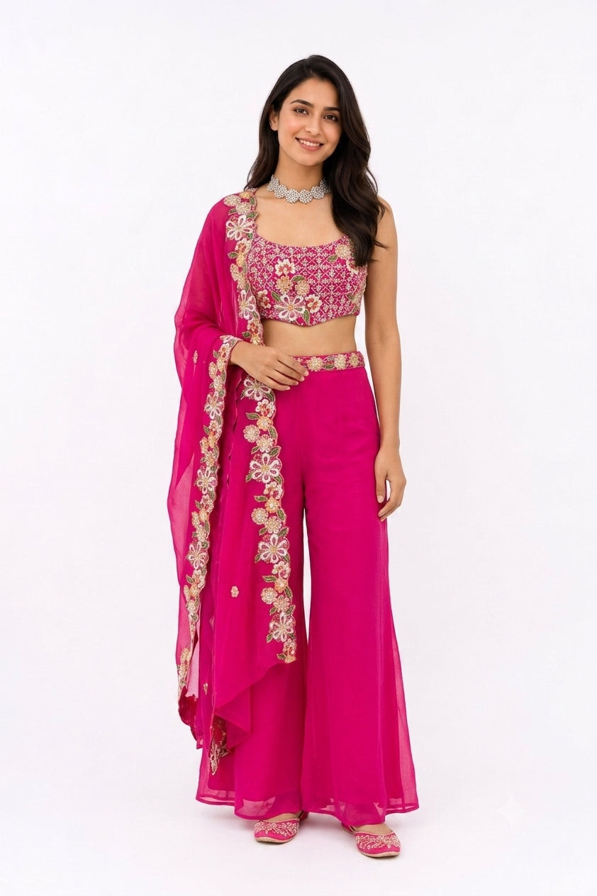 3 PIECE SET PINK MAYURI