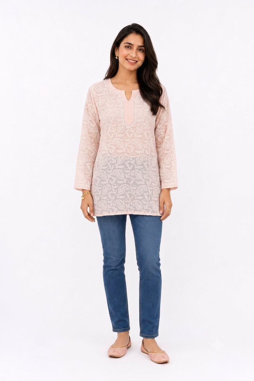 POWDER PINK SHORT TUNIC