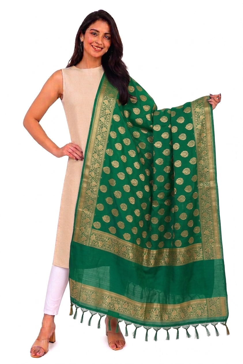 PURE SILK BANARASI DUPATTA