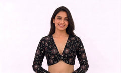 READY DESIGNER BLACK BLOUSE