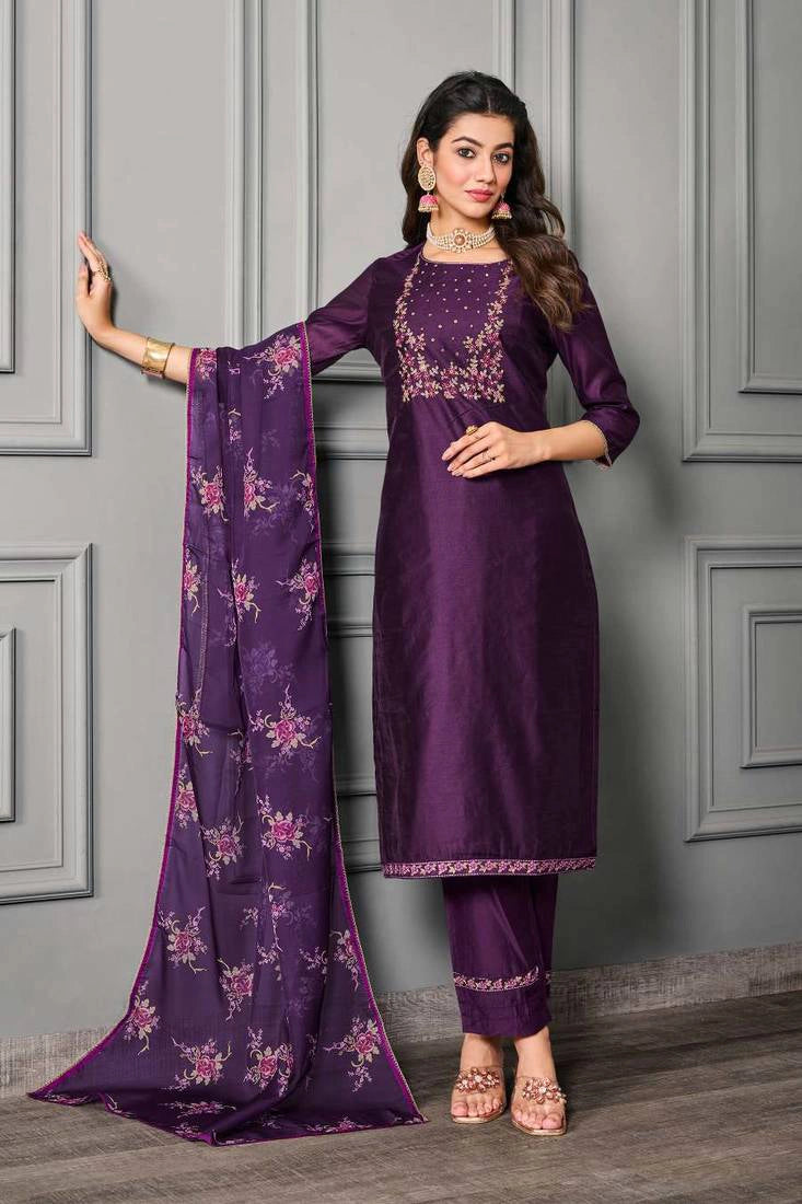 Salwar Suits - Silk