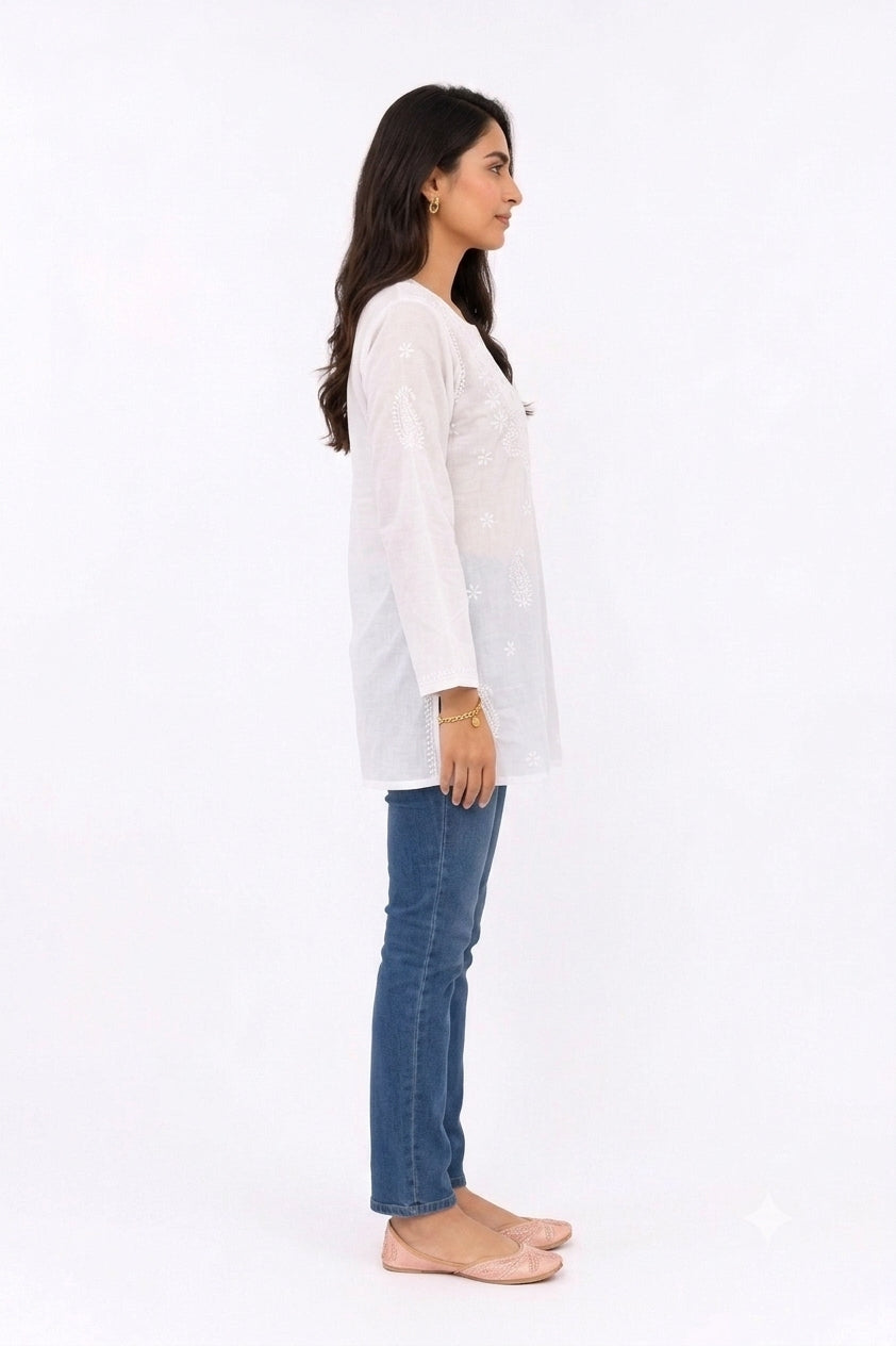 SOFT COTTON LUCKNOWI TUNIC