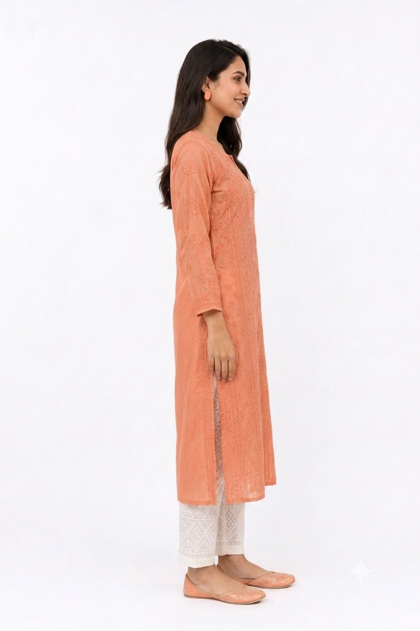 PURE SILK WITH PATCH WORK KURTA