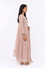 PINK CHANDERI MULMUL 2 PC SET WITH DUPATTA