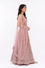 PINK BRIDAL LEHENGA SET