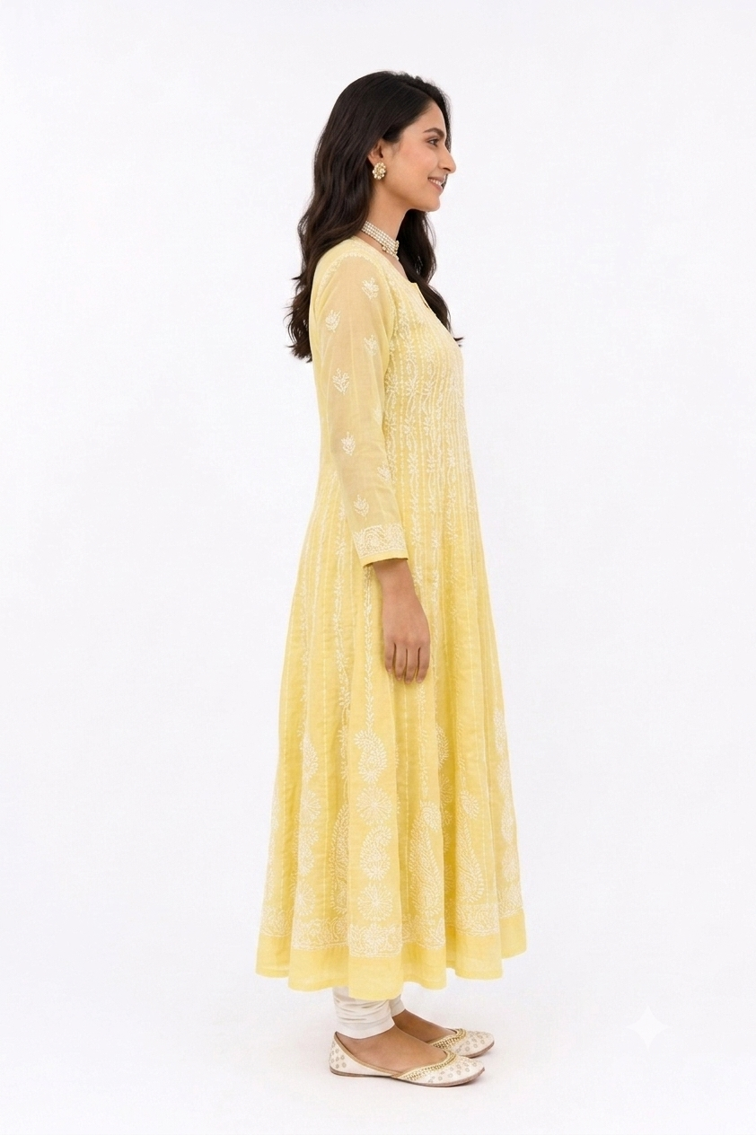 COTTON ANARKALI WITH INNER