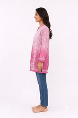 PINK LUCKNOWI MUSLIN TUNIC