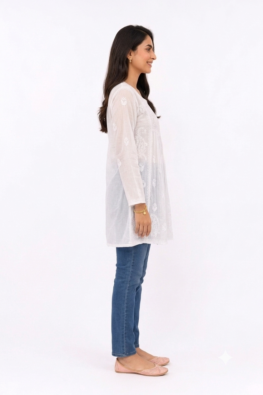 SOFT COTTON LUCKNOWI TUNIC