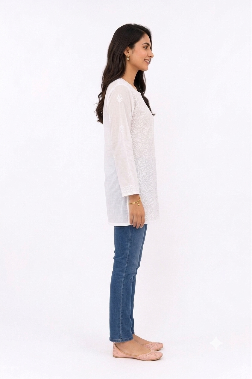 SOFT COTTON LUCKNOWI TUNIC