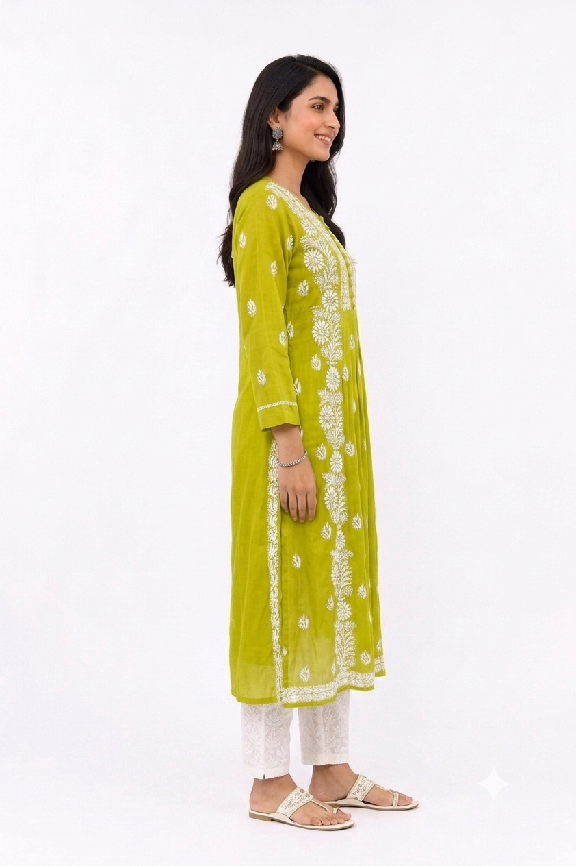 LUCKNOWI LONG KURTA /GOWN