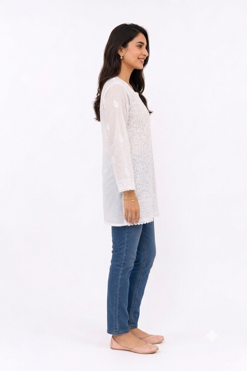 SOFT COTTON LUCKNOWI TUNIC